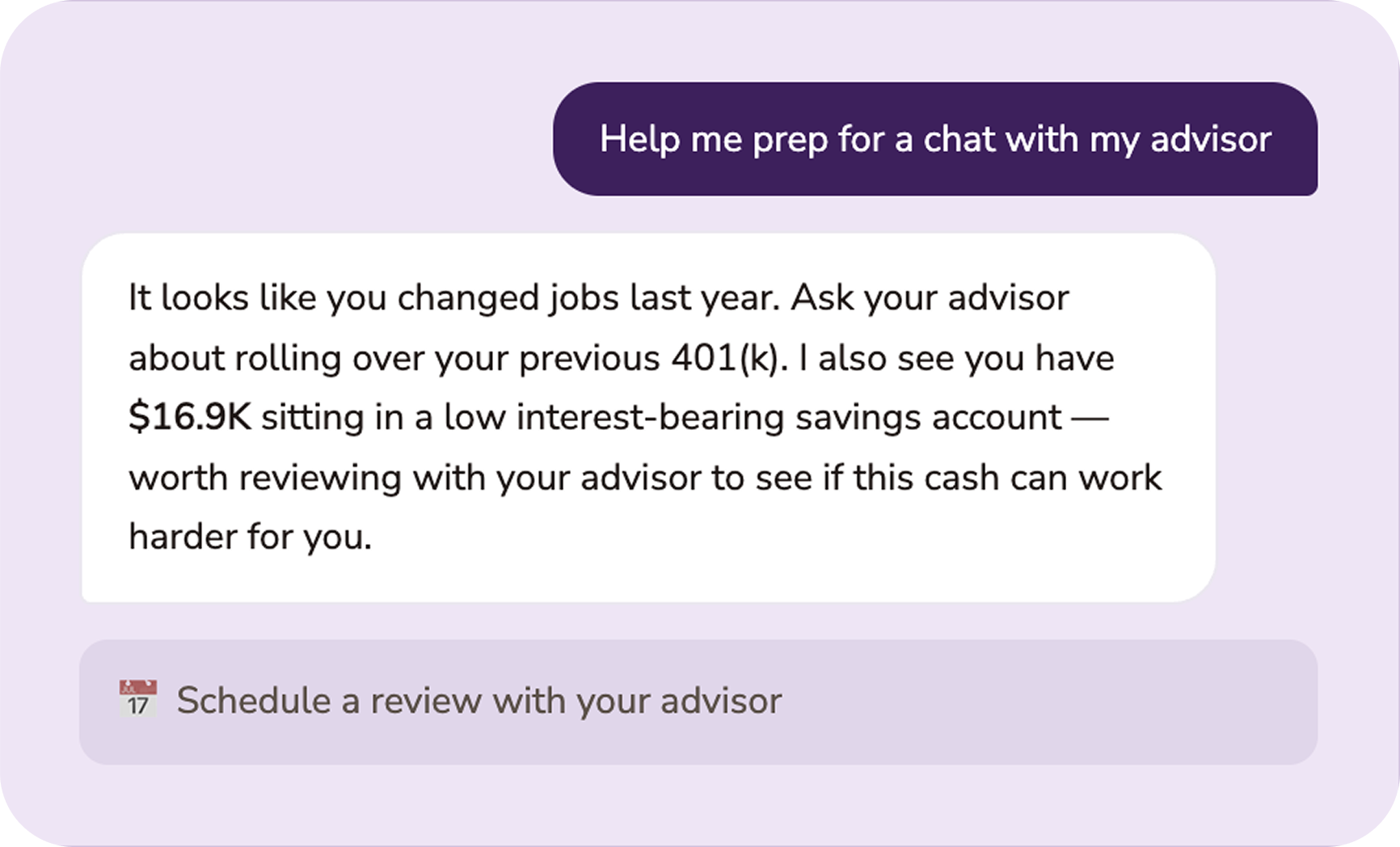 Wealth Manager chat